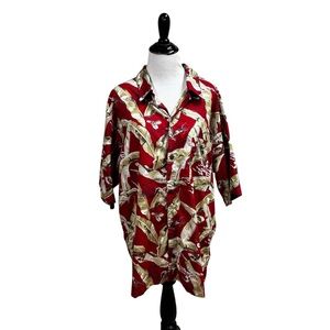 Patagonia Pataloha Men's XL Vintage Hawaiian Button Down Shirt Coconut Buttons